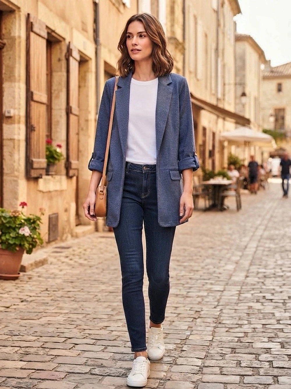 J.Jill women’s Blue Blazer Size Large